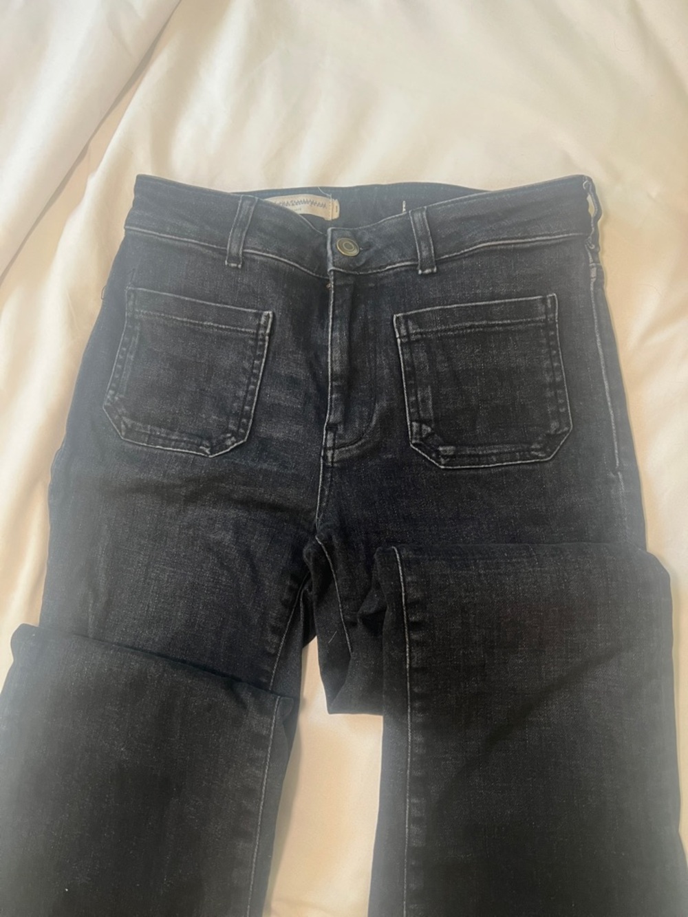 Anthropologie Filcro Black High-Rise Straight Jeans